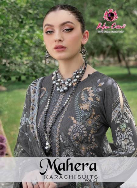 Mehra Karachi Vol 3 By Nafisa Karachi Cotton Printed Dress Material Wholesale Shop In Surat
 Catalog